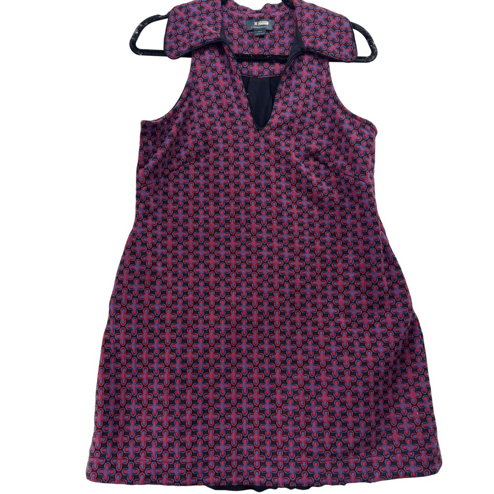 Anthropologie Maeve Women's M Sleeveless Geometric Print Dress Boho Career Party